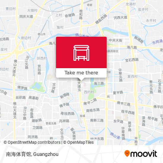南海体育馆 map