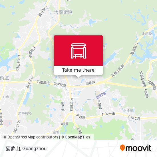 菠萝山 map