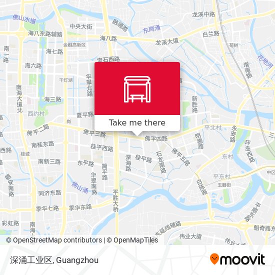 深涌工业区 map