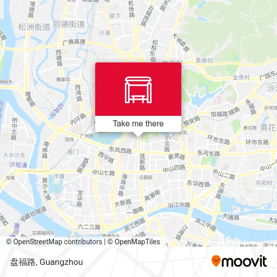 盘福路 map