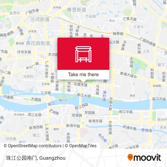 珠江公园南门 map