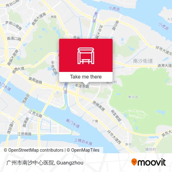 广州市南沙中心医院 map