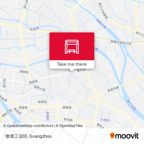 墩塘工业区 map