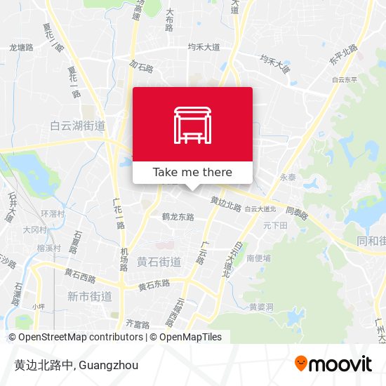 黄边北路中 map