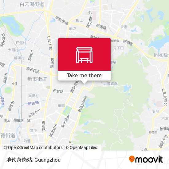 地铁萧岗站 map