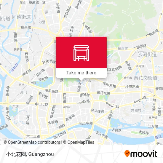 小北花圈 map