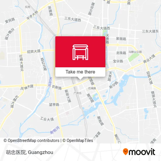 胡忠医院 map