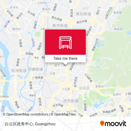 白云区政务中心 map
