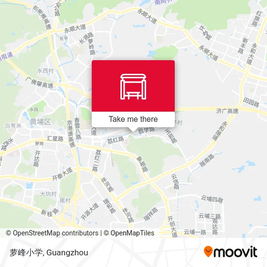 萝峰小学 map