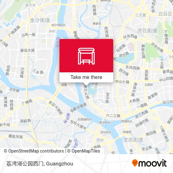 荔湾湖公园西门 map