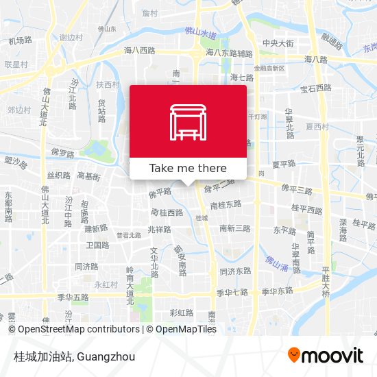 桂城加油站 map