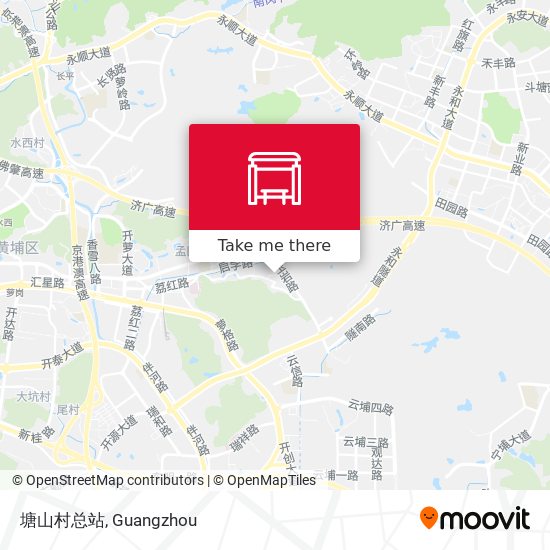 塘山村总站 map