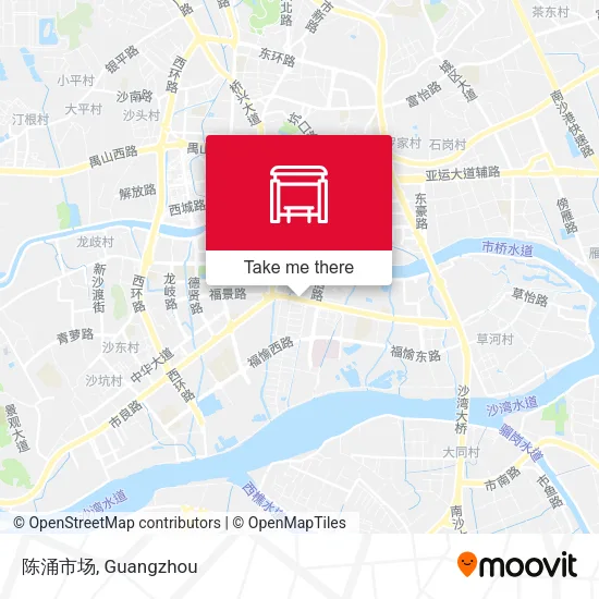 陈涌市场 map