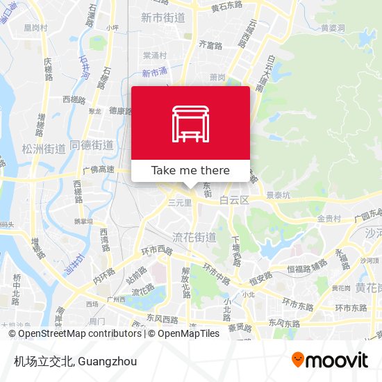 机场立交北 map