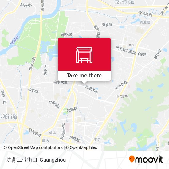 坑背工业街口 map