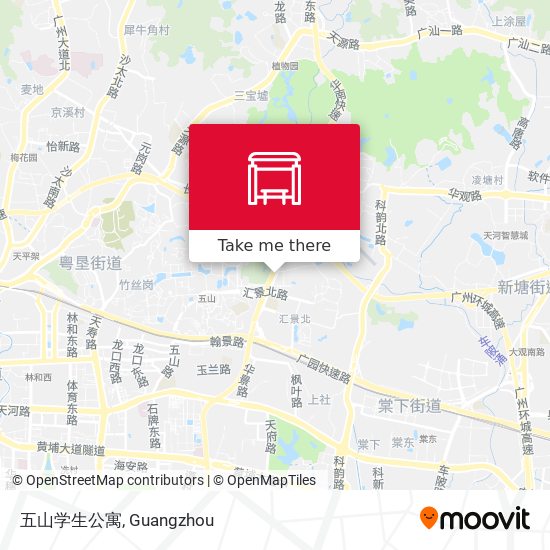 五山学生公寓 map