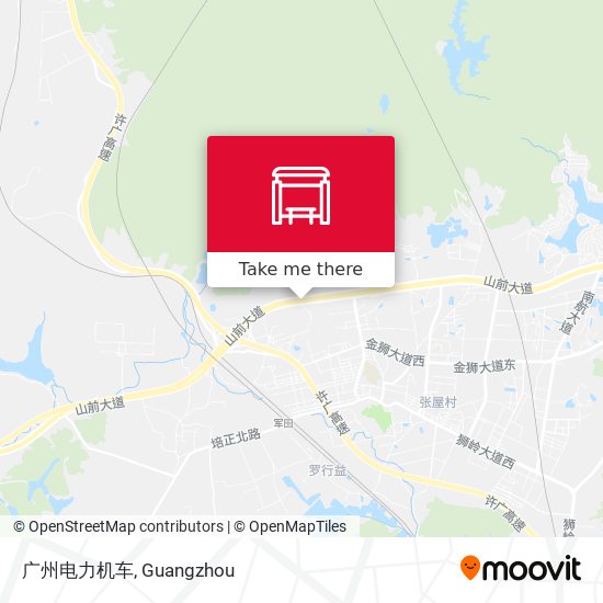 广州电力机车 map