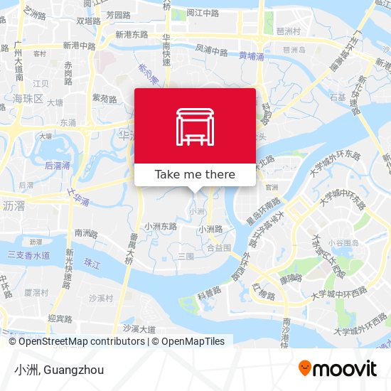 小洲 map