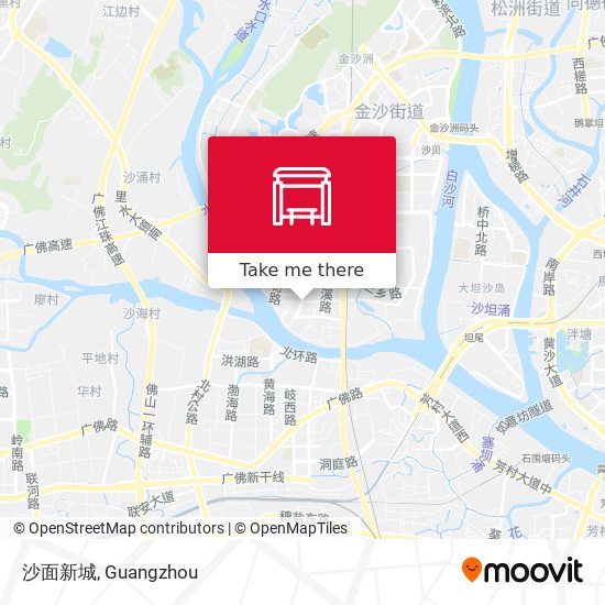 沙面新城 map