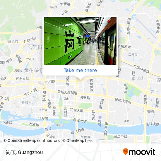岗顶 map