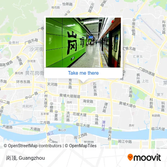 岗顶 map