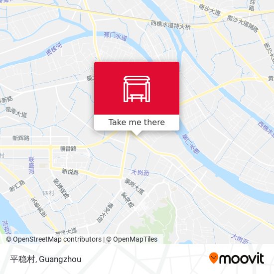 平稳村 map