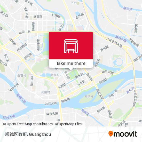 顺德区政府 map