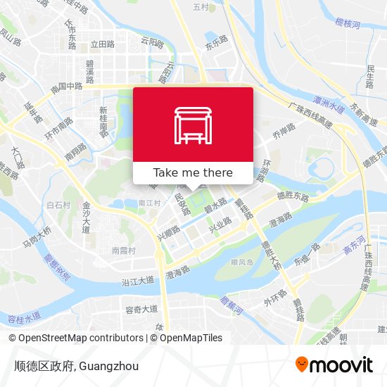 顺德区政府 map