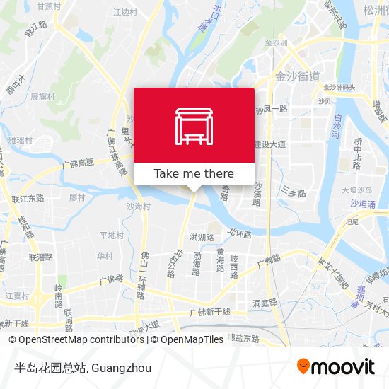 半岛花园总站 map