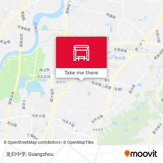 龙归中学 map