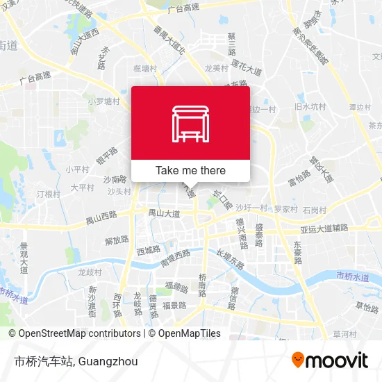 市桥汽车站 map