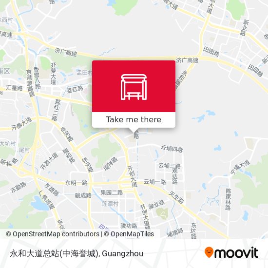 永和大道总站(中海誉城) map