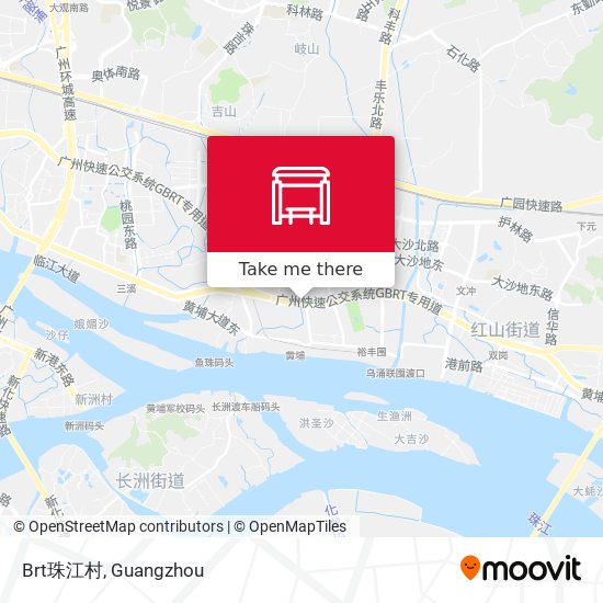 Brt珠江村 map