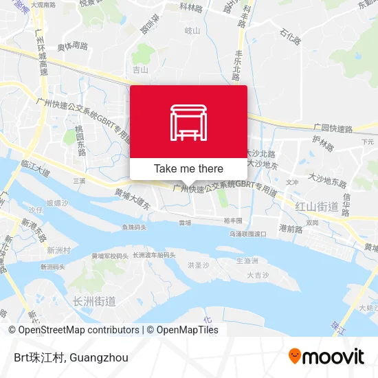 Brt珠江村 map
