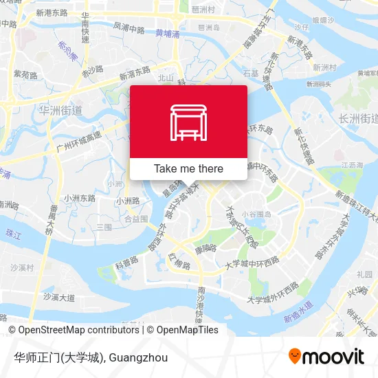 华师正门(大学城) map