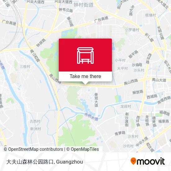 大夫山森林公园路口 map