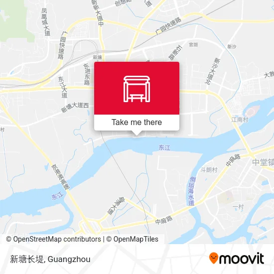 新塘长堤 map