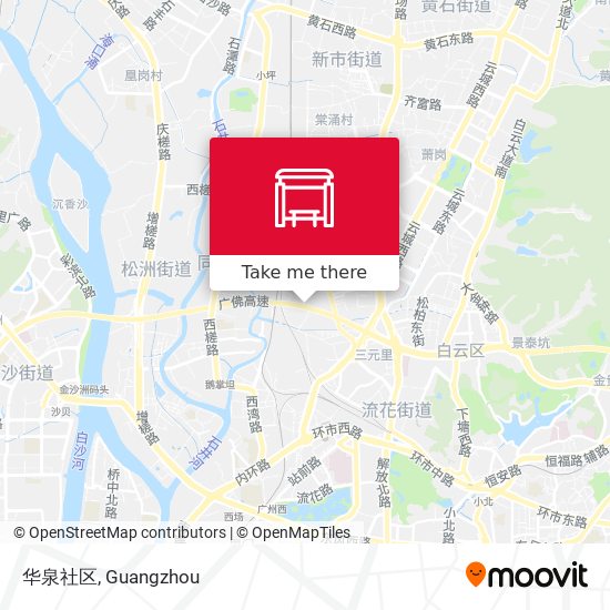 华泉社区 map