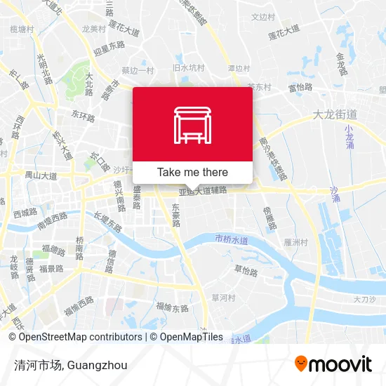 清河市场 map