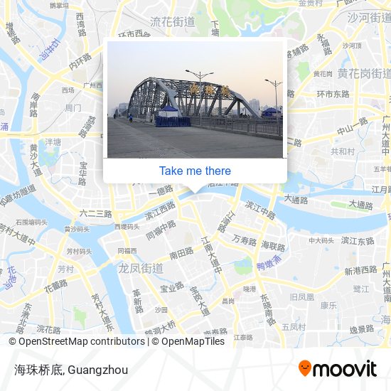 海珠桥底 map