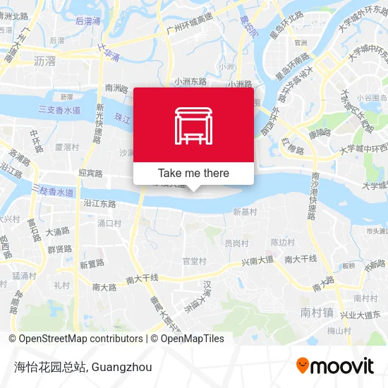 海怡花园总站 map