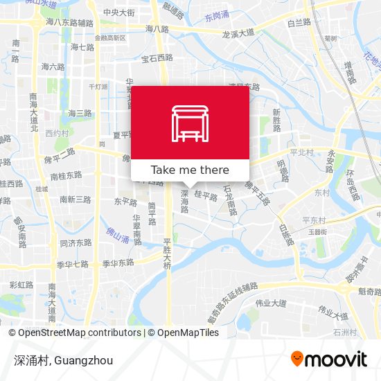 深涌村 map
