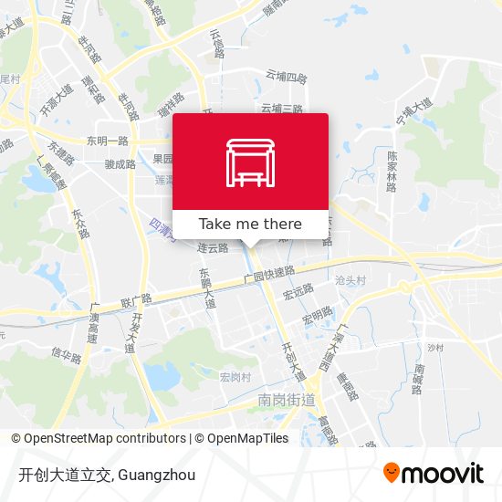 开创大道立交 map