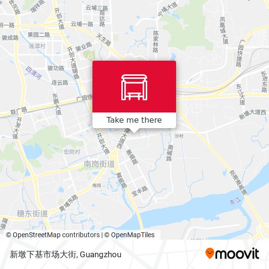 新墩下基市场大街 map