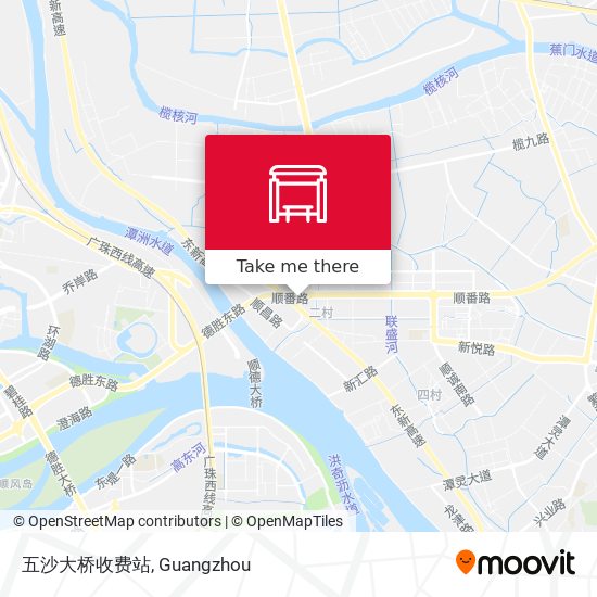 五沙大桥收费站 map
