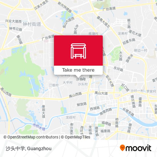 沙头中学 map