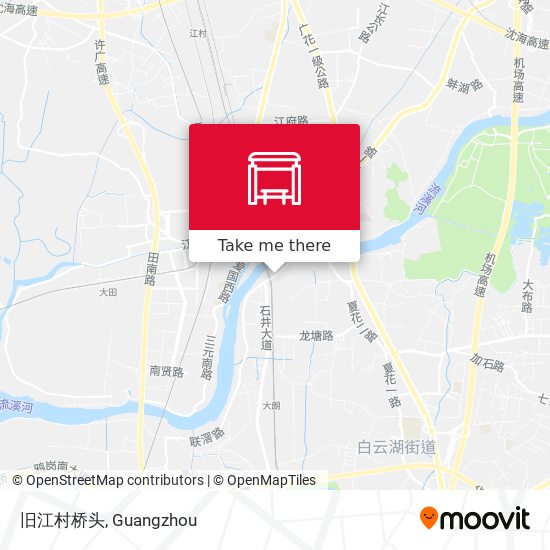 旧江村桥头 map