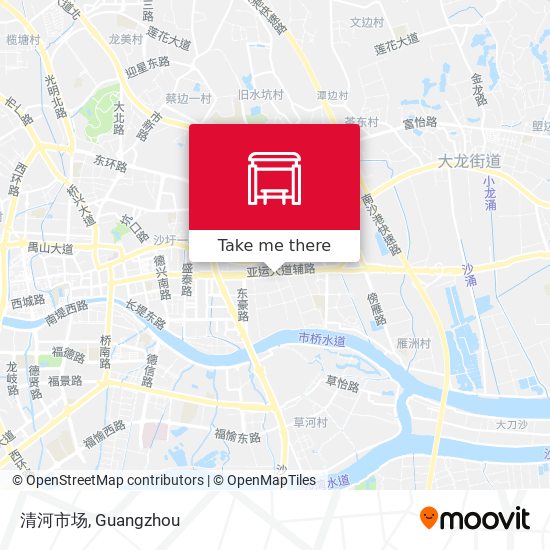 清河市场 map