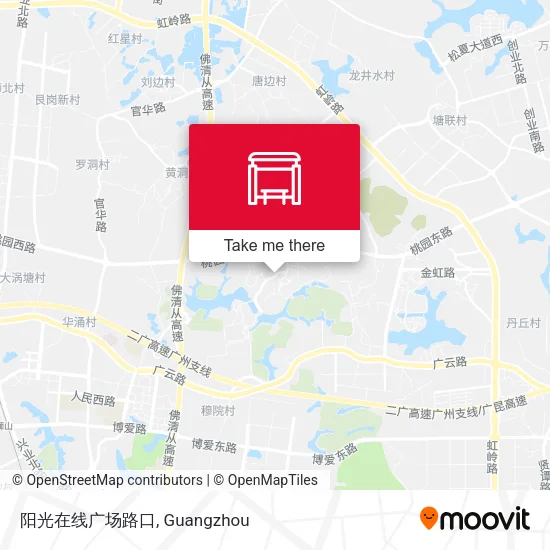 阳光在线广场路口 map