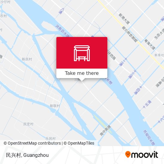 民兴村 map